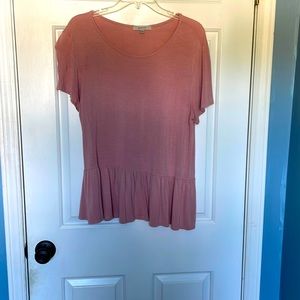 Pink loose shirt | size L